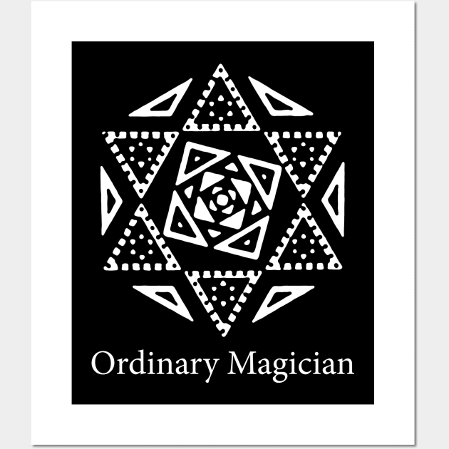 Marisa Kirisame's Sigil (Ordinary Magician, Full, White) - Touhou Project Wall Art by SleepyFroggy